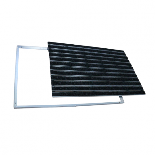 ACO Self 60x40cm Schuhabstreifer Rips Matte mit Einbaurahmen für den Innenbereich