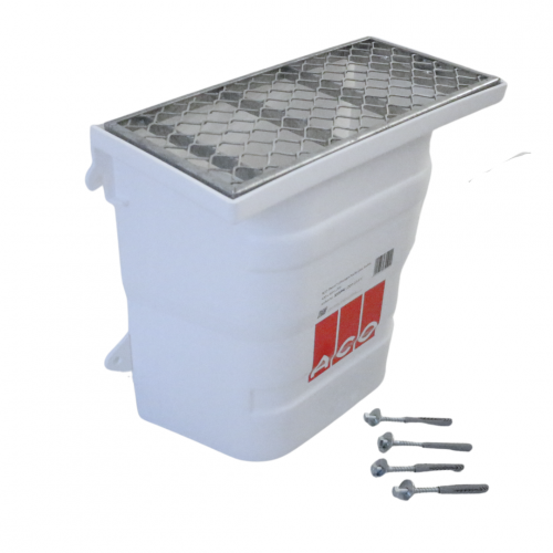 ACO Lüftungsschachtkörper ohne Boden 40x40x20 mit Streckmetallrost und Montageset
