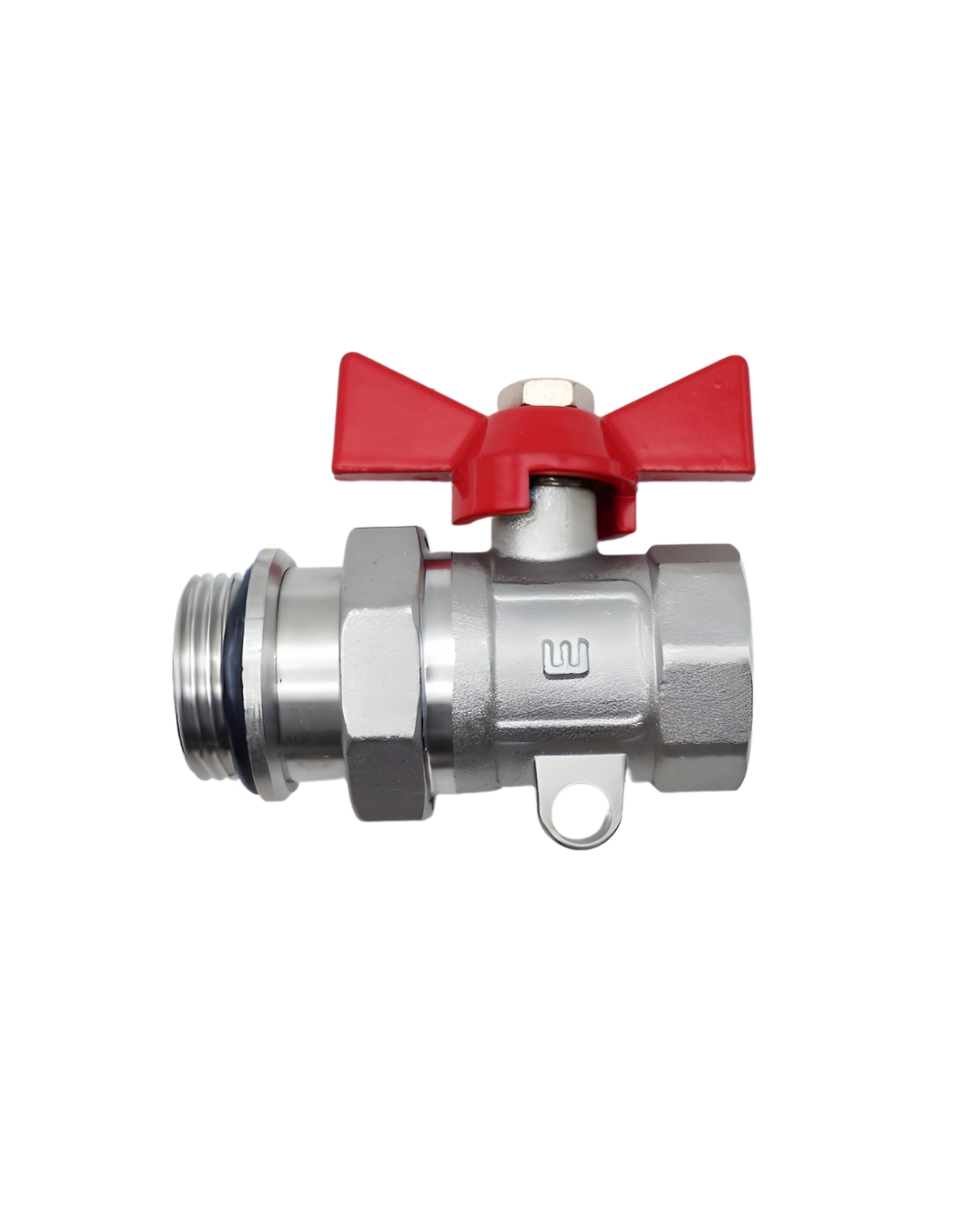 Kugelhahn 1 Zoll mit blauen Flügelgriff Absperrhahn IG /AG verzinkt – Bild 2