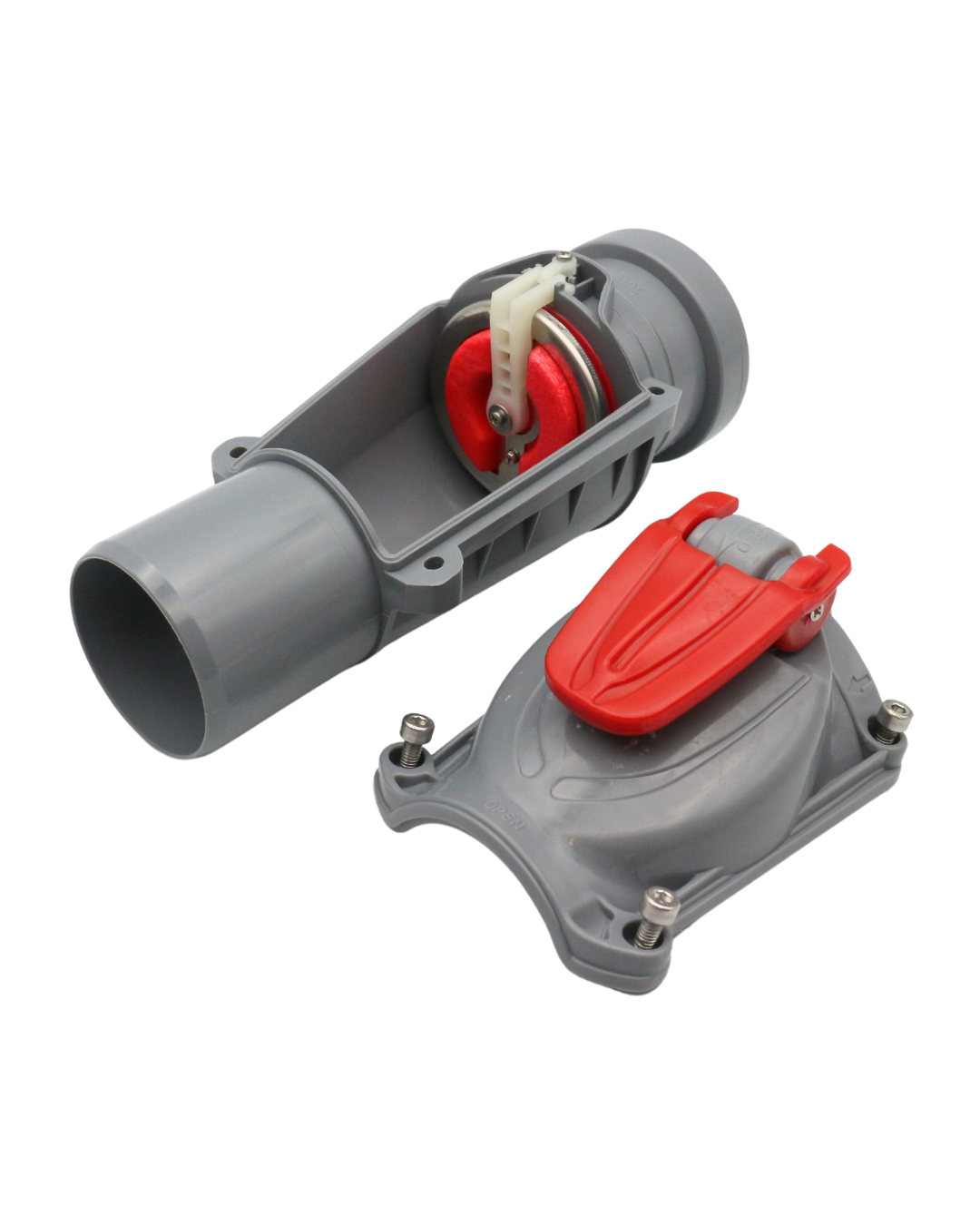 Rückstauklappe senkrecht DN 50 grau KARMAT – Bild 2