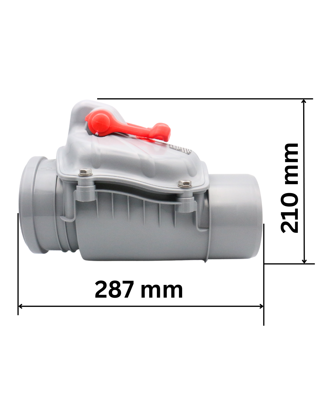 Rückstauklappe senkrecht DN 110 grau KARMAT – Bild 5