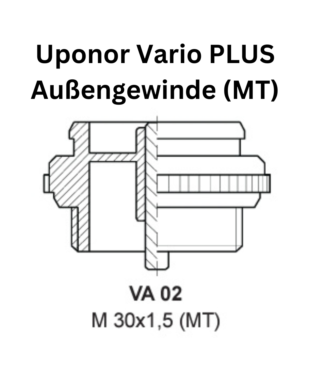 Uponor Stellantrieb Vario PLUS Thermoantrieb 24V NC M30x1,5 Außengewinde 1141679 – Bild 3