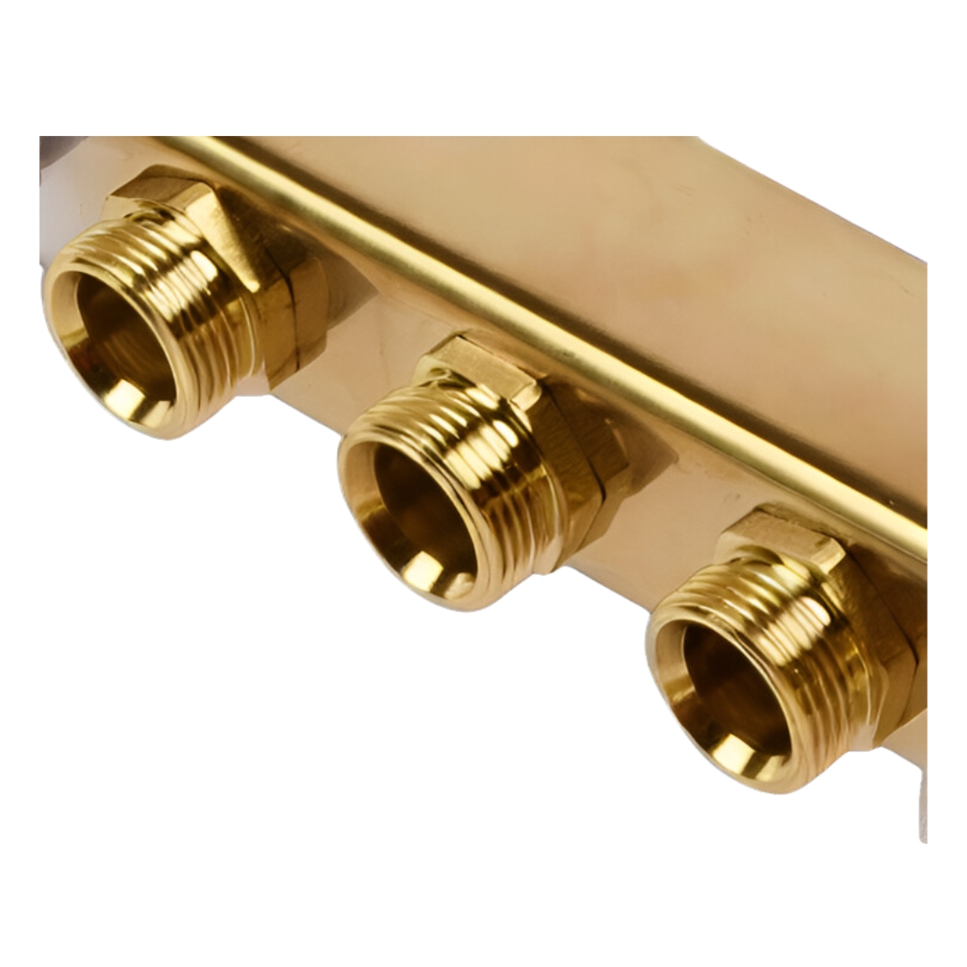 Messing Heizkreisverteiler von 2 bis 16 Heizkreisen mit Schnellentlüftung – Bild 5