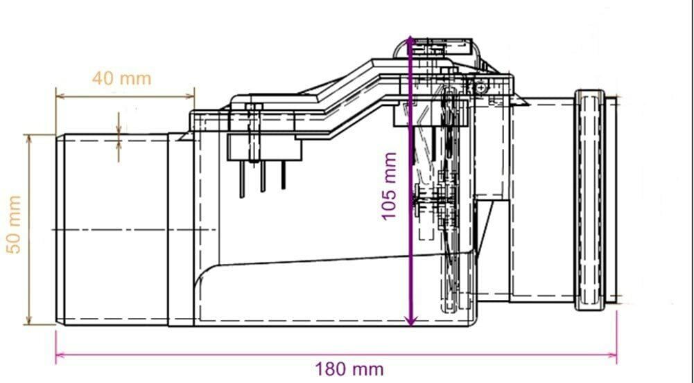 Rückstausicherung DN 50 Aquer verriegelbar – Bild 5