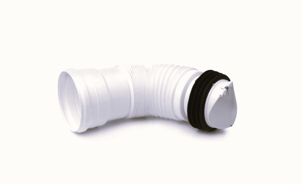 MD Technic WC Rückstauverschluss mit flexiblem Anschlussbogen Abflussrohrklappe Nagetiersperre DN 110