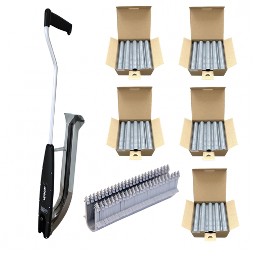 UPONOR Tackergerät Optional mit Tackernadeln h50mm für Rohr Ø14-20mm