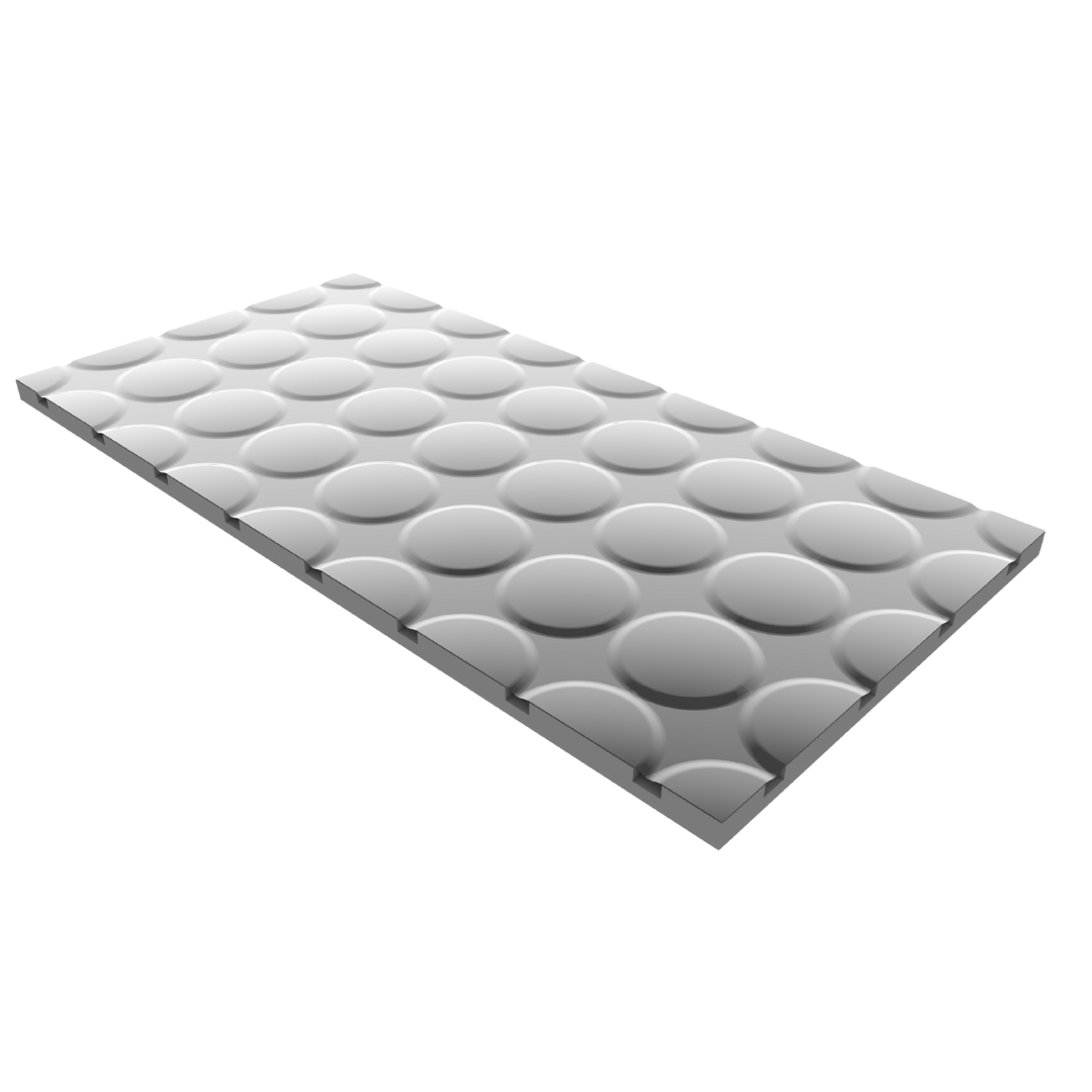 Fußbodenheizungsplatte EPS ALU flexibles Dreh-Element