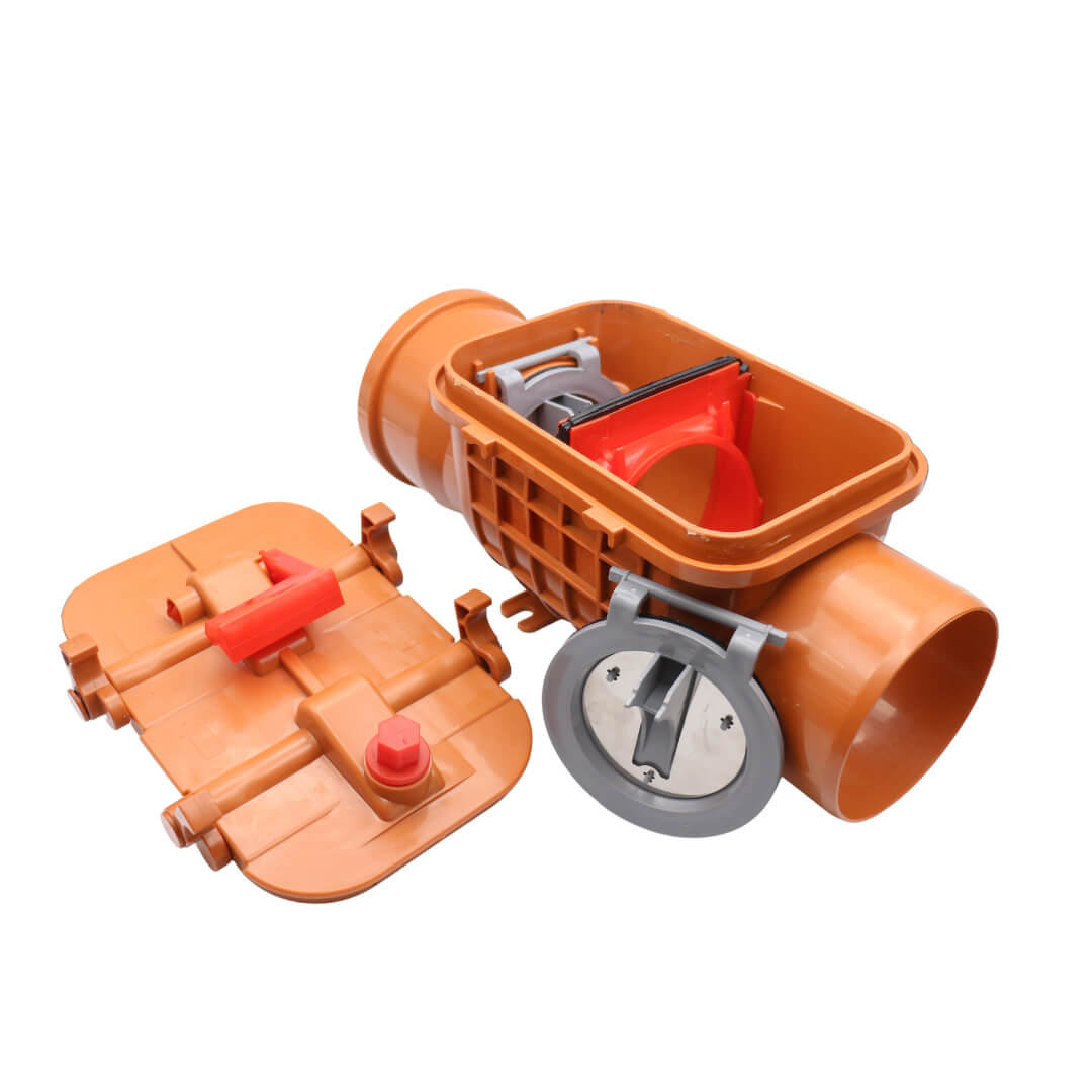 Doppelrückstauklappe DN 110 MD Technic mit verriegelbarem Rückstauverschluss – Bild 8