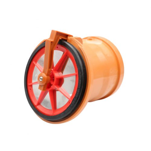 Froschklappe DN 110 MD Technic Rohrklappe mit Edelstahldeckel für HT-/ KG-Rohre