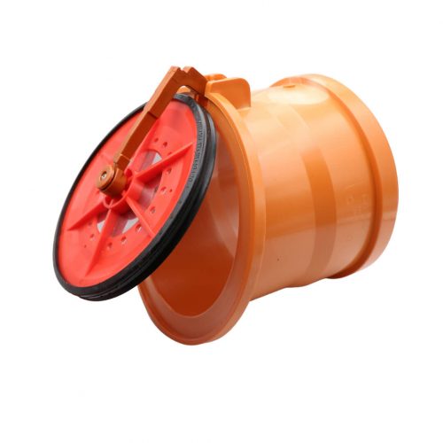 Froschklappe DN 160 MD Technic mit Edelstahldeckel für HT-/ KG-Rohre